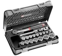 Facom Coffret standard S 161-2P6PB – 19 pièces, cliquet et douilles