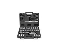 Coffret Douilles 1/2" et Cliquet Mallette à Outils 32 pièces Chrome Vanadium pour Bricolage