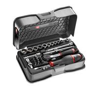 Coffret douilles 1/4' 12 pans parois fines en pouces et embouts - 31 pièces - FACOM - RB.161-4P12U