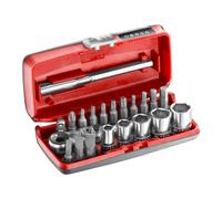 Coffret douilles 1/4'' 6 pans métriques et embouts - 23 pièces - FACOM - R1PICO