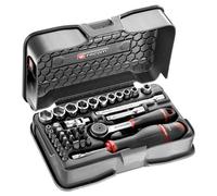 Coffret cliquet + douilles 1/4' 6 pans métriques FACOM - R.161-6P6