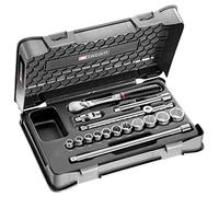 Coffret Douilles 3/8" 12 Pans métriques, 18 Pièces