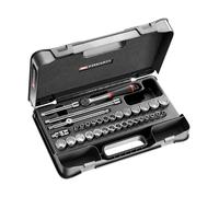 Coffret douilles 3/8' 12 pans métriques et en pouces - 34 pièces - FACOM - J.430AMU