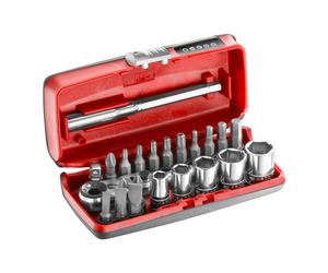 Coffret douilles 6 pans métriques et embouts 23 pcs 1/4'' - FACOM R1PICO