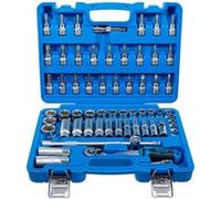 Coffret multi-outils BGS Technic mallette, jeu de douilles bgs 3/8 à six pans metriques - 61 pcs -