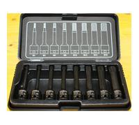 Coffret Douilles à Choc Spline M4-M16 en Acier Cr-Mo 8 Pièces 3/8 Pouce