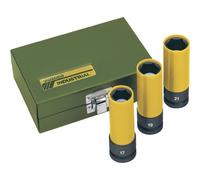 Coffret douilles à impact pour visseuse pneumatique 1/2" 3 pièces Proxxon Industrial 23938