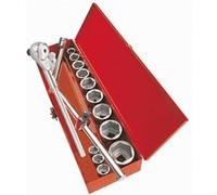 SAM Outillage - Coffret douilles et accessoires 3/4 - 17 outils - 78CH16