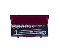 coffret douilles et acessoires poids lourds 3/4 6 pans 22 a 50 -