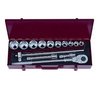 COFFRET DOUILLES ET ACESSOIRES POIDS LOURDS 3/4 6 PANS 22 A 50