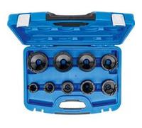 BGS TECHNIC Coffret Douilles Impact Clés à Ergots Dents Intérieurs KM4 à KM12 Carré 1/2 et 3/4 Acier Chrome-Vanadium