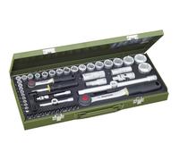Coffret douilles PROXXON 23040 - 56 pièces - 1/4 et 1/2 - Acier - Hexagonal - Intérieur