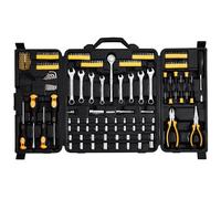 Coffret D'Outils De Mécanicien 221Pcs,Douilles 1/4"" 3/8"" Sae Et Métrique,Kit D'Outils De Mécanicien Avec Embouts,Clés,Poignée À Cliquet,Accessoires Et Étui,Pour Réparation Automobile