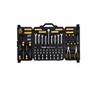 VEVOR Coffret d'Outils de Mécanicien 221PCs, Douilles 1/4" 3/8" SAE et Métrique, Kit d'Outils de Mécanicien avec Embouts, Clés, Poignée à Cliquet, Accessoires et Étui, pour Réparation Automobile