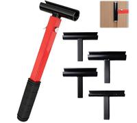 Coffret d'outils de réglage de charnières de porte, 4 tailles e réglage d'écartement de charnière avec poignée en caoutchouc rou, outil de réglage d'écartement de charnière