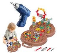 Coffret d'Outils Jouet pour | Coffret à Outils Créatif avec Perceuse 203 Pièces,Jeu Éducatif et Loisir pour Anniversaire Voyage Familial Scolaire Maison Fête