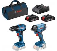 Coffret d'outils sans fil BOSCH 18 V (GDR + GSR + 2 batteries 2 Ah, chargeur, sacoche) 0615990N3R