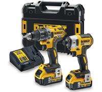Coffret d'outils sur batterie DeWALT Combo 18V 2x5,0 Ah DCK268P2T