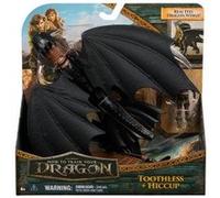 Coffret dragons krokmou avec battement des ailes + dresseur harold - viking - set figurine et 1 carte - personnage