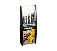 Coffret duo 8 forets béton DIAGER - série Pro - 299B