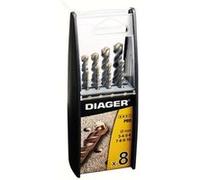 Coffret duo 8 forets béton DIAGER - série Pro - 299B G