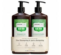 Coffret Duo Aloe Vera - Shampoing + Après-shampoing Hydratants 2 x 400 ml, Tous Types de Cheveux, Douceur & Confort, Routine Lavage + Soin au Quotidien
