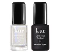 Coffret Duo Conceal & Go Londontown Kur comprenant un correcteur illuminateur pour les ongles et un top coat Gel Genius 0,4 Fl Oz Blanc