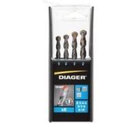 Diager, Coffret 8 Forets Granit Ø3-4-5-6-7-8-9-10