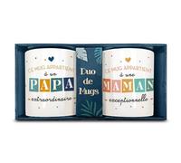 STC Coffret duo mugs papa maman