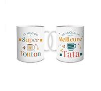 Coffret Duo de Mugs Meilleure Tata & Super Tonton
