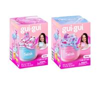 Coffret Duo Gui Gui by Salish, Texture Transparente et Brillante, Embellis Ton Slime, Cocréé avec Salish Matter, Crée Le Plus Beau Slime Gui Gui ASMR avec Les décorations préférées de Salish