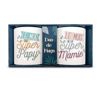 Coffret duo mugs papy mamie