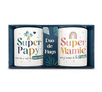 Coffret duo mugs super papy mamie