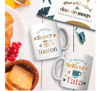 Coffret duo mugs tonton tata a paillettes