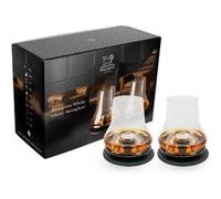 Peugeot - Atmosphã¿Re Whisky 2 Sets De Dã©Gustation Whisky Avec Socles Rafraichissants Basalte En Coffret Cadeau - Gris Gris