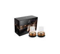 PEUGEOT- Coffret Dégustation Whisky - 2 Sets (Verre à Whisky + Socle Rafraîchissant + Sous-Verre) + Livret - Coffret Cadeau Whisky, Armagnac, Cognac