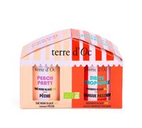 Coffret duo thé noir glacé pêche et rooibos glacé mangue passion bio terre d'Oc