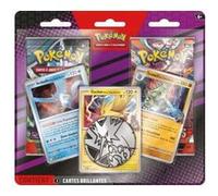 Coffret duopack pokemon ev03/ev06 : 2 boosters de 10 cartes a collectionner francaise + carte artikodin elector tyranocif de la