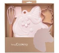 Coffret d'ustensiles à pâtisserie pour enfants - Licorne - ScrapCooking Rose