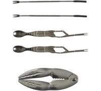Coffret d'Ustensiles Crustacés "5 Pièces" 20cm Gris