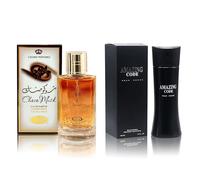 Coffret Eau De Cologne Pour Homme Choco Musk (50 Ml) Et Amazing Code (100 Ml) : Notes De Musc, Chocolat Au Lait Et Vanille. Parfum Longue Durée. Cadeau Pour Homme.