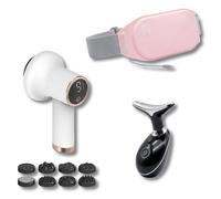 Coffret Éclat & Confort Corps - Soin Visage EMS LED, Ceinture Chauffante Menstruelle & Masseur Anti-Cellulite