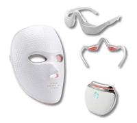 Coffret Éclat & Regard Liftant - Masque LED Visage, Masque Oculaire Anti-Fatigue & Masseur Raffermissant