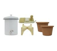 Coffret Ecofiltro 5 litres blanc - filtre à eau, support, kit d’entretien, 2 unités de filtration pour 4 ans.