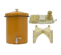 Coffret Ecofiltro 5 litres Jaune - Filtre à Eau, Support, Kit d'entretien (filtre les PFAS)