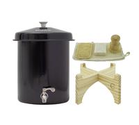 Coffret Ecofiltro 5 litres Noir - Filtre à Eau, Support, Kit d'entretien (filtre les PFAS)