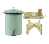 Coffret Ecofiltro 5 litres Vert Menthe - Filtre à Eau, Support, Kit d'entretien (filtre les PFAS)