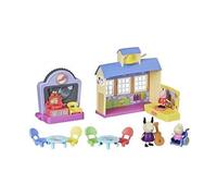Coffret Ecole Peppa Pig - Salle de classe avec sons, 3 figurines et accessoires - Aventure scolaire - Set Jouet enfant et carte animaux