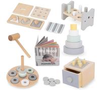 Coffret educatif montessori bois mamabrum box 6 jouets eveil bebe 12m+