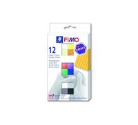 STAEDTLER - Fimo® effect - Set 12 pains pâte à modeler - 25 Grammes - Couleurs assorties - 8013 C12-1